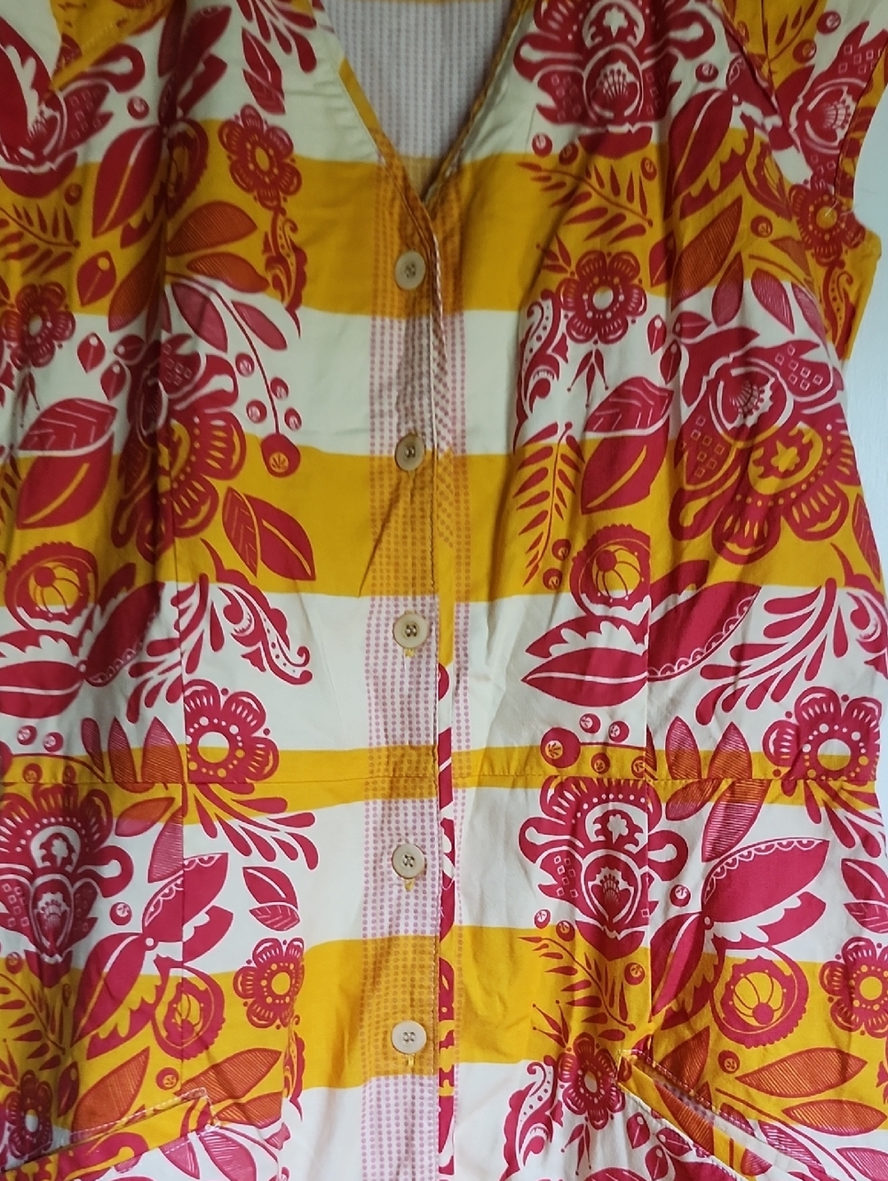 Nations Handmade Midi Structured Floral Sheath Dress Small 4/6 - Picture 4 of 5